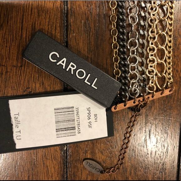 Italian mixed metal chain link adjustable bracelet - Picture 5 of 7